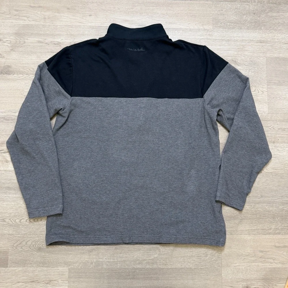 TravisMathew 1/4 Zip Pullover Mens Large Golf Fleece Lightweight Sweater - Picture 5 of 10